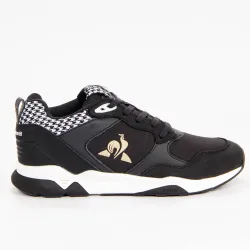 Basket basse femme Le Coq Sportif Lcs r500 w pied de poule Noir - ZESHOES Basket basse femme Le Coq Sportif Lcs r500 w pied de poule Noir - ZESHOES