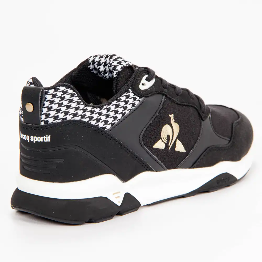 Basket basse femme Le Coq Sportif Lcs r500 w pied de poule Noir - ZESHOES Basket basse femme Le Coq Sportif Lcs r500 w pied de poule Noir - ZESHOES