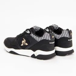 Basket basse femme Le Coq Sportif Lcs r500 w pied de poule Noir - ZESHOES Basket basse femme Le Coq Sportif Lcs r500 w pied de poule Noir - ZESHOES
