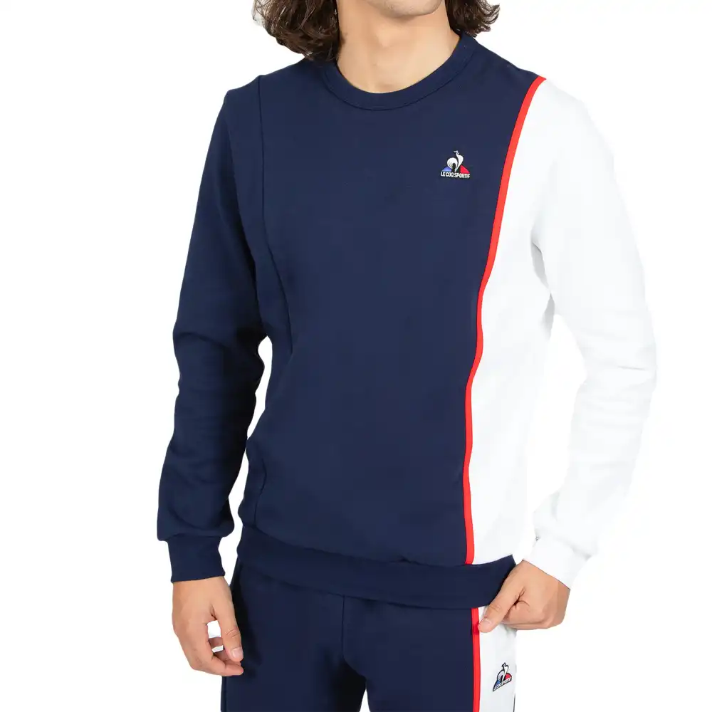 Sweat shirt homme Le Coq Sportif Classic Regular style Bleu - ZESHOES