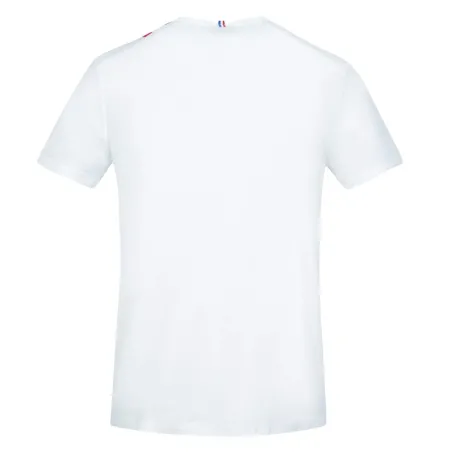 T shirt manche courte homme Le Coq Sportif Blanc Classic flag