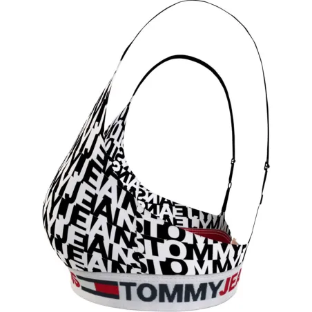 Soutien gorge femme Tommy Jeans Blanc Unlimited red logo
