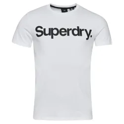 T shirt manche courte homme Superdry Classic big logo Blanc - ZESHOES