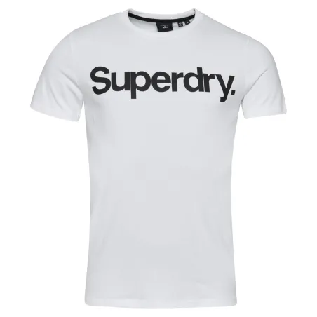 T shirt manche courte homme Superdry Blanc Classic big logo 