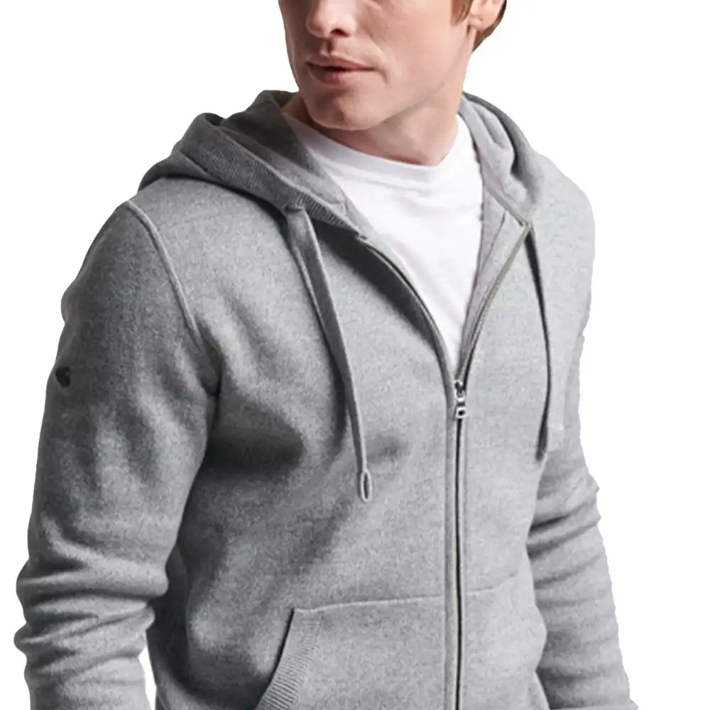 Sweat capuche homme Superdry Style grey Gris - ZESHOES
