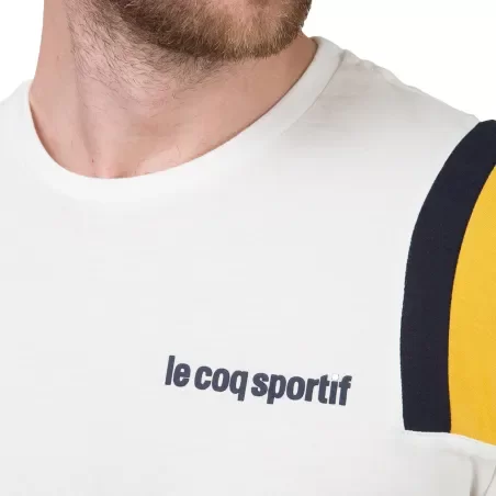 T shirt manche courte homme Le Coq Sportif Blanc TRI TEE SS N5
