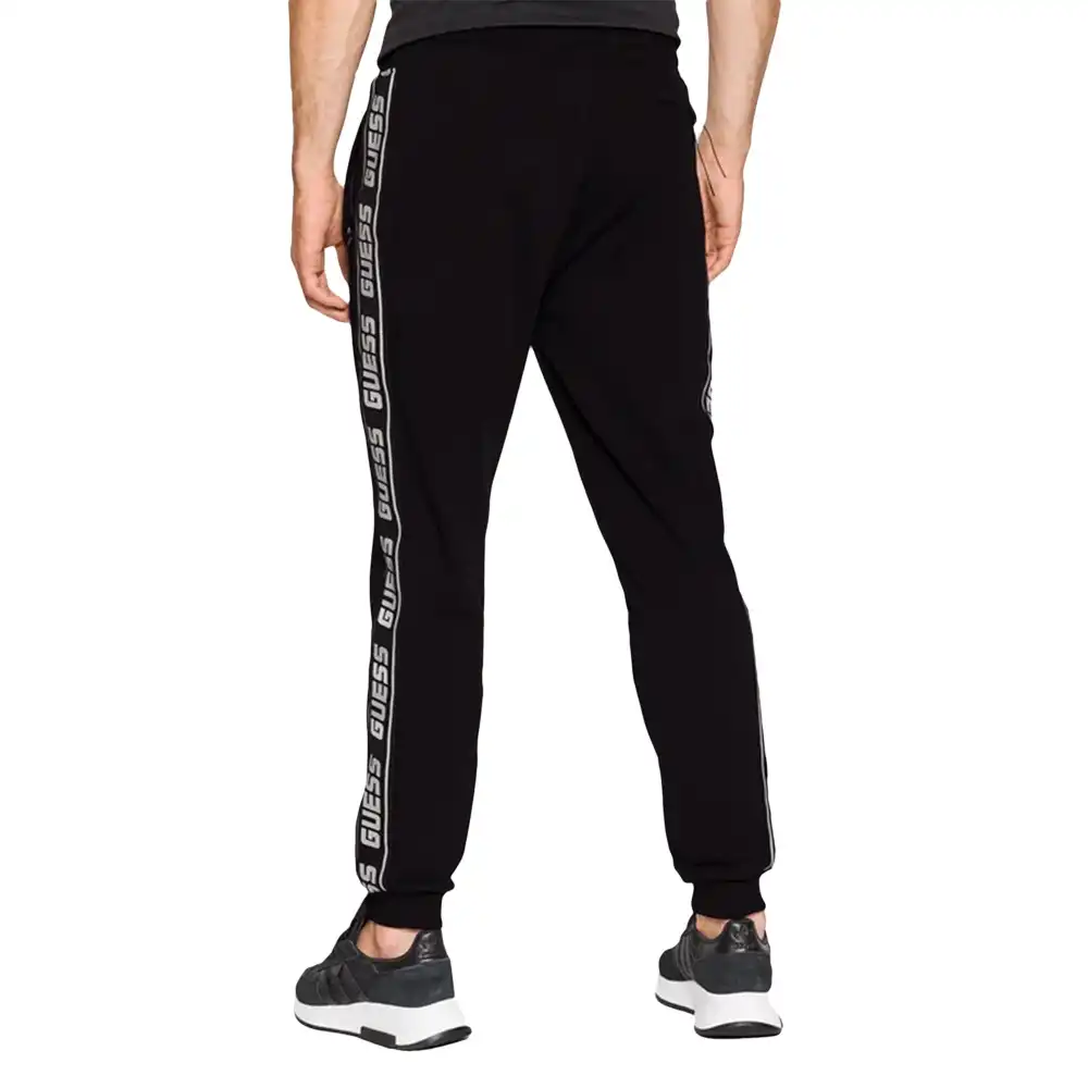 Pantalon jogging homme Guess Regular fit Noir - ZESHOES