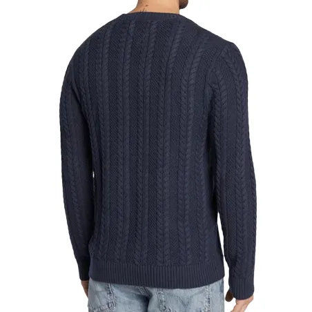 Pull homme Tommy Jeans Bleu Dunkelblau cable