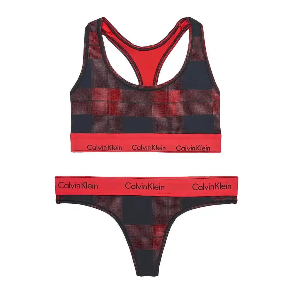 Ensemble calvin klein femme rouge sale