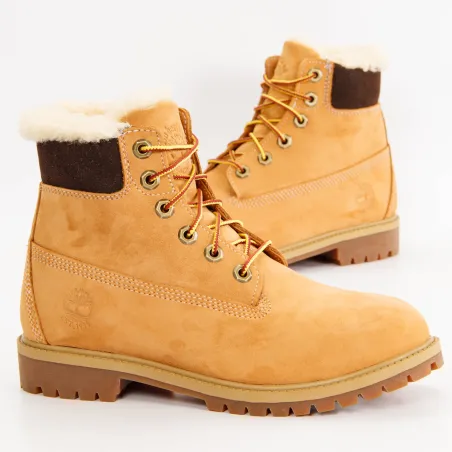 Boots femme Timberland Marron Premium 6in wp shearlingboot 