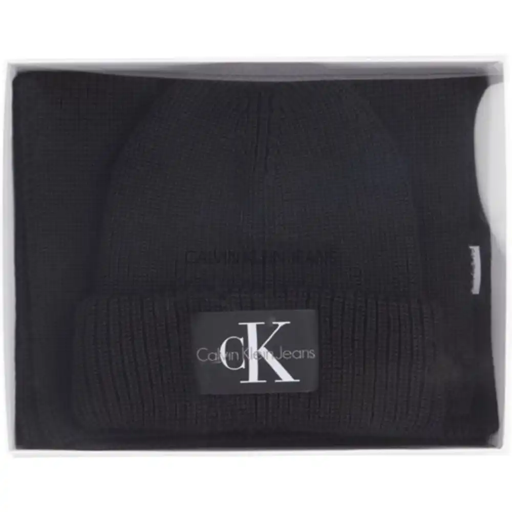 Echarpe homme Calvin Klein Pack winter set Noir - ZESHOES Echarpe homme Calvin Klein Pack winter set Noir - ZESHOES